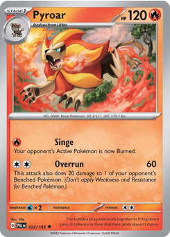 Pyroar #32 Pyroar - Paldea Evolved - #32 - Pokemon TCG card