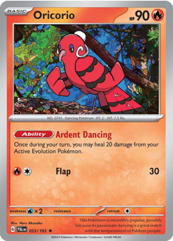 Oricorio - Paldea Evolved - #33 - Pokemon TCG card