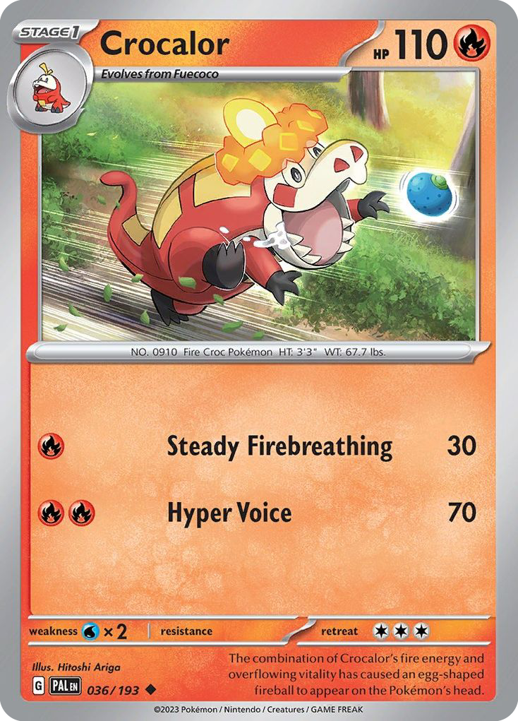 Crocalor - Paldea Evolved - #36 - Pokemon TCG card