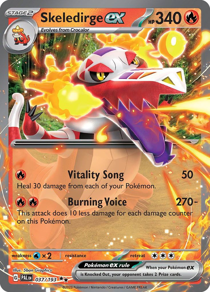 Skeledirge ex - Paldea Evolved - #37 - Pokemon TCG card