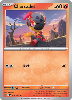 Charcadet - Paldea Evolved - #38 - Pokemon TCG card
