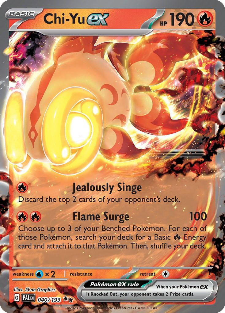 Chi-Yu ex - Paldea Evolved - #40 - Pokemon TCG card