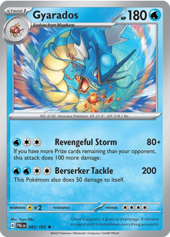 Gyarados - Paldea Evolved - #43 - Pokemon TCG card