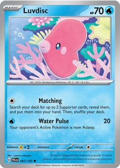 Luvdisc - Paldea Evolved - #47 - Pokemon TCG card