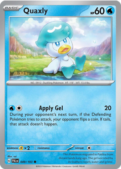 Quaxly #49 Quaxly - Paldea Evolved - #49 - Pokemon TCG card