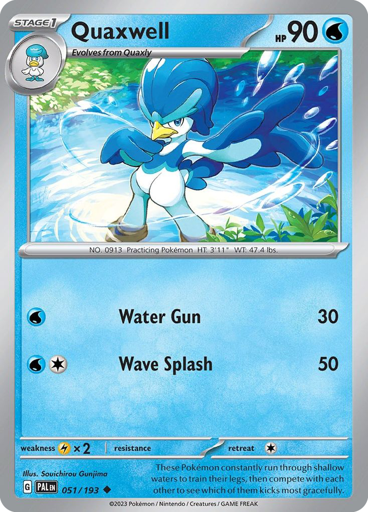 Quaxwell - Paldea Evolved - #51 - Pokemon TCG card