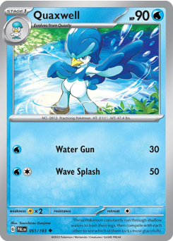 Quaxwell #51 Quaxwell - Paldea Evolved - #51 - Pokemon TCG card