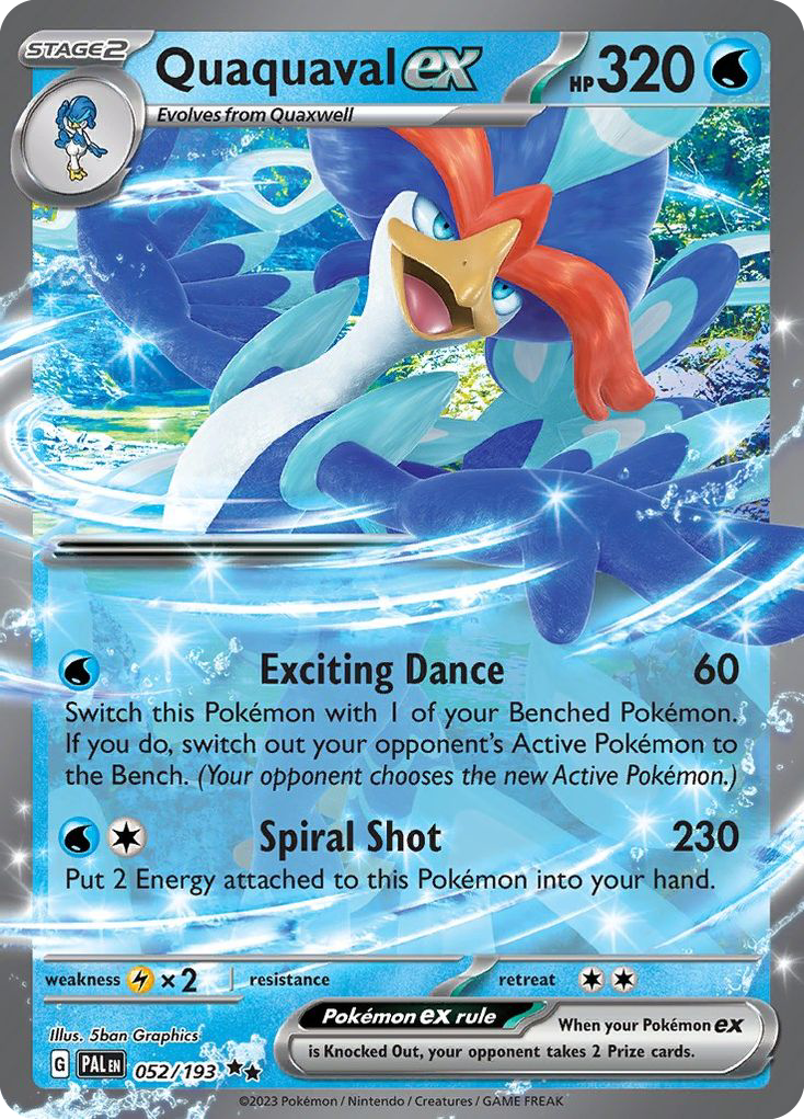 Quaquaval ex - Paldea Evolved - #52 - Pokemon TCG card
