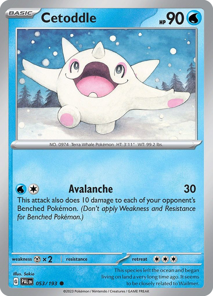 Cetoddle - Paldea Evolved - #53 - Pokemon TCG card