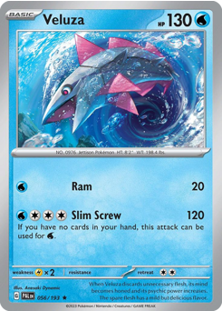 Veluza - Paldea Evolved - #56 - Pokemon TCG card