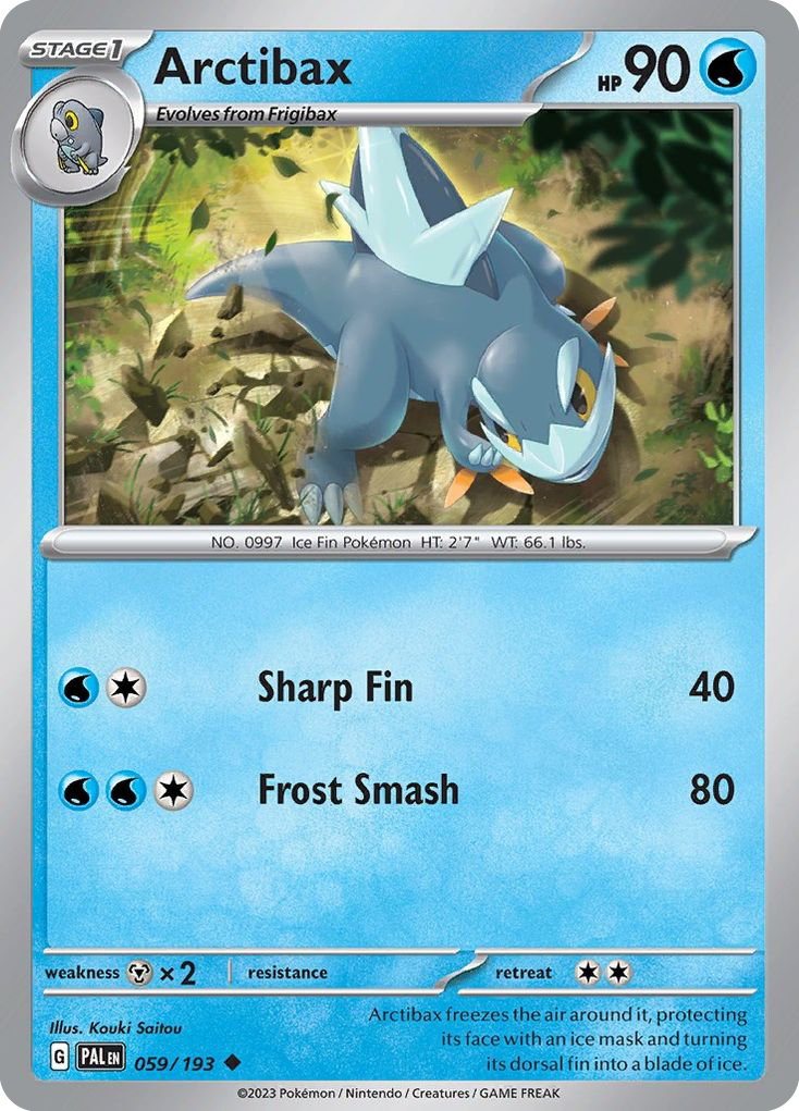 Arctibax - Paldea Evolved - #59 - Pokemon TCG card
