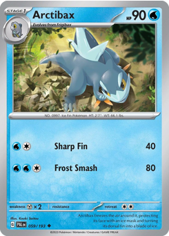Arctibax - Paldea Evolved - #59 - Pokemon TCG card