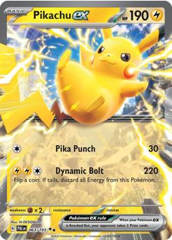 Pikachu ex #63 Pikachu ex - Paldea Evolved - #63 - Pokemon TCG card