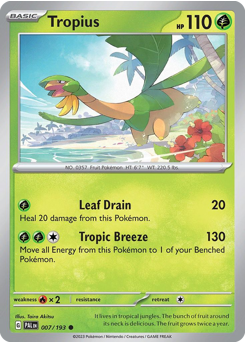 Tropius #7 Tropius - Paldea Evolved - #7 - Pokemon TCG card