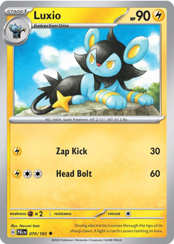 Luxio - Paldea Evolved - #70 - Pokemon TCG card