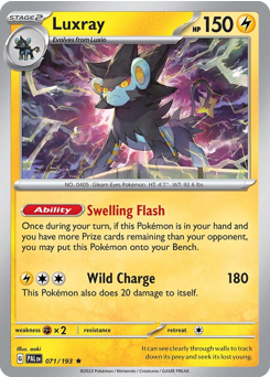Luxray #71 Luxray - Paldea Evolved - #71 - Pokemon TCG card