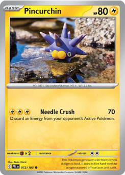 Pincurchin #72 Pincurchin - Paldea Evolved - #72 - Pokemon TCG card