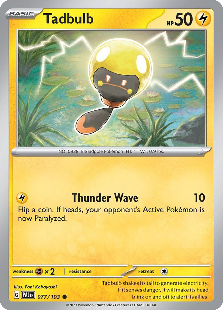 Tadbulb - Paldea Evolved - #77 - Pokemon TCG card