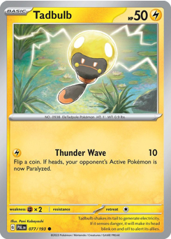 Tadbulb #77 Tadbulb - Paldea Evolved - #77 - Pokemon TCG card