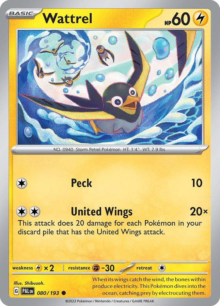 Wattrel - Paldea Evolved - #80 - Pokemon TCG card