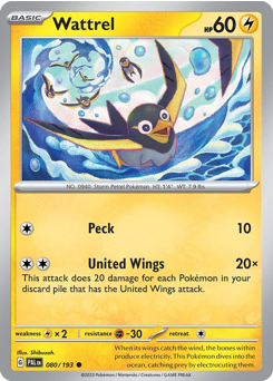 Wattrel #80 Wattrel - Paldea Evolved - #80 - Pokemon TCG card