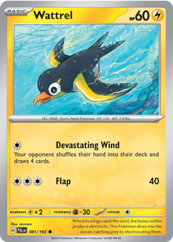 Wattrel #81 Wattrel - Paldea Evolved - #81 - Pokemon TCG card