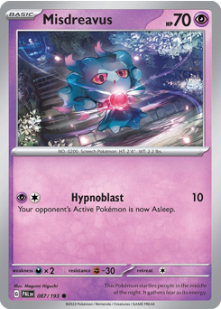 Misdreavus #87 Misdreavus - Paldea Evolved - #87 - Pokemon TCG card