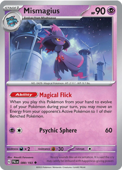 Mismagius - Paldea Evolved - #88 - Pokemon TCG card