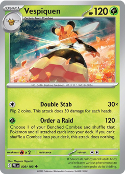 Vespiquen #9 Vespiquen - Paldea Evolved - #9 - Pokemon TCG card