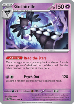 Gothitelle #92 Gothitelle - Paldea Evolved - #92 - Pokemon TCG card