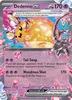 Dedenne ex #93 Dedenne ex - Paldea Evolved - #93 - Pokemon TCG card