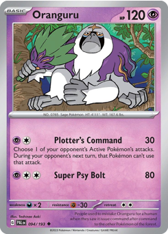 Oranguru #94 Oranguru - Paldea Evolved - #94 - Pokemon TCG card