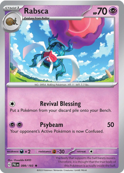 Rabsca - Paldea Evolved - #99 - Pokemon TCG card