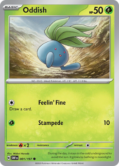 Oddish #1 Oddish - Obsidian Flames - #1 - Pokemon TCG card