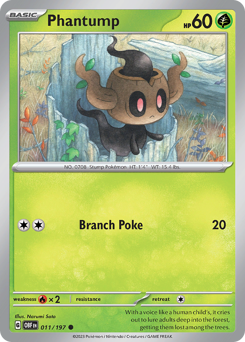 Phantump - Obsidian Flames - #11 - Pokemon TCG card