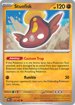 Stunfisk - Obsidian Flames - #112 - Pokemon TCG card