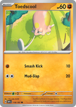Toedscool #118 Toedscool - Obsidian Flames - #118 - Pokemon TCG card