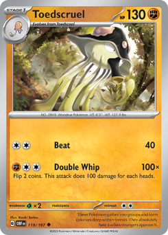 Toedscruel #119 Toedscruel - Obsidian Flames - #119 - Pokemon TCG card