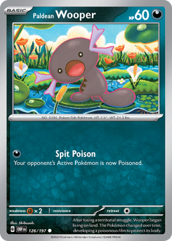 Paldean Wooper #126 Paldean Wooper - Obsidian Flames - #126 - Pokemon TCG card