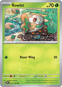 Rowlet #13 Rowlet - Obsidian Flames - #13 - Pokemon TCG card