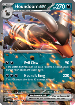 Houndoom ex #134 Houndoom ex - Obsidian Flames - #134 - Pokemon TCG card