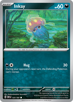 Inkay #137 Inkay - Obsidian Flames - #137 - Pokemon TCG card
