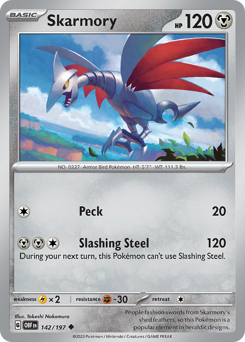 Skarmory - Obsidian Flames - #142 - Pokemon TCG card
