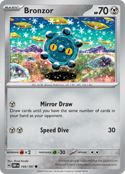 Bronzor #144 Bronzor - Obsidian Flames - #144 - Pokemon TCG card