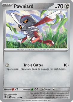 Pawniard #148 Pawniard - Obsidian Flames - #148 - Pokemon TCG card