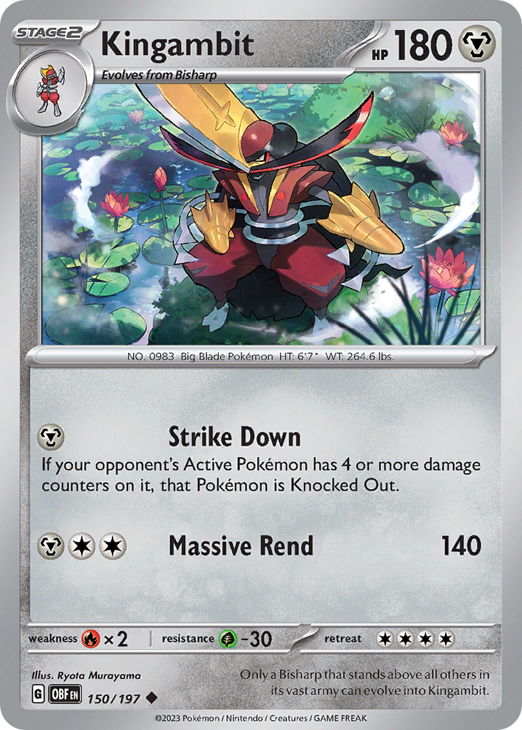 Kingambit - Obsidian Flames - #150 - Pokemon TCG card