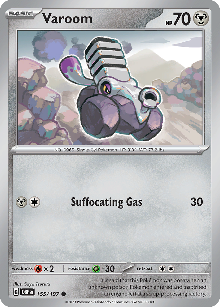 Varoom - Obsidian Flames - #155 - Pokemon TCG card