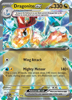 Dragonite ex #159 Dragonite ex - Obsidian Flames - #159 - Pokemon TCG card