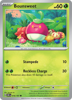Bounsweet - Obsidian Flames - #16 - Pokemon TCG card