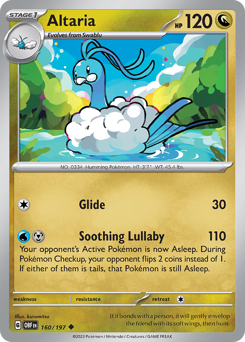 Altaria - Obsidian Flames - #160 - Pokemon TCG card